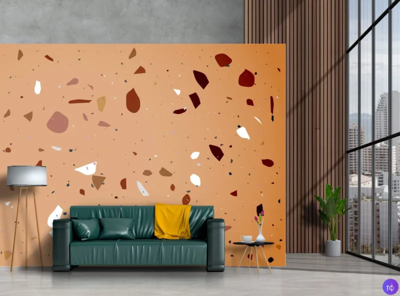 Modern Terrazzo Wallpaper - Abstract &Amp;Amp; Colorful Mural - Unique - Geometric Patterns - Mural - Bedroom, Dining, Home Office, Entryway - Summer Decor Modern Terrazzo Wallpaper - Abstract & Colorful Mural - Unique - Geometric Patterns - Mural - Bedroom, Dining, Home Office, Entryway - Summer Decor