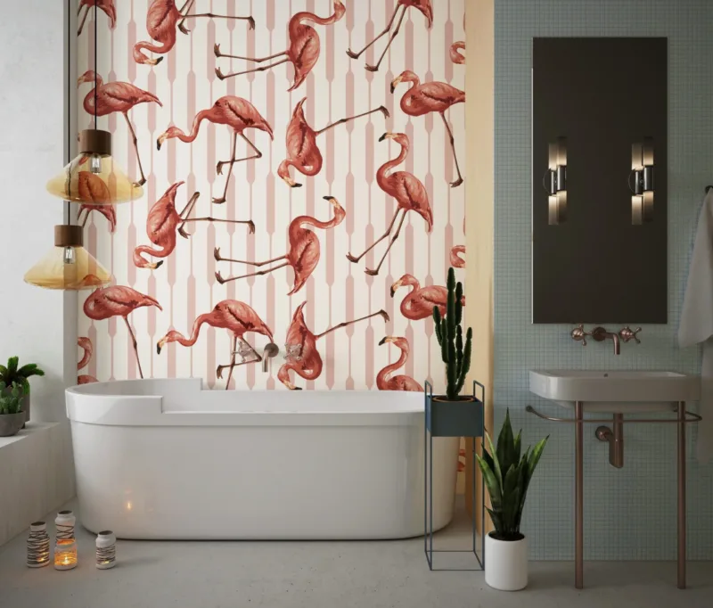 Pink Flamingos Wallpaper