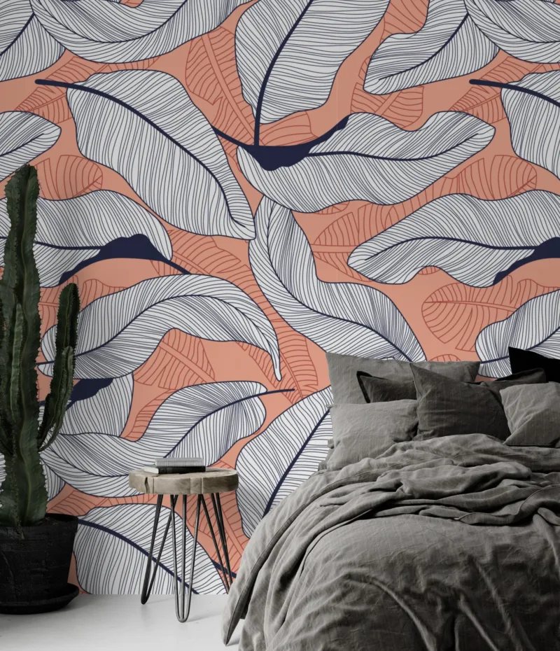 Bold Banana Leaves Wallpaper - Colorful Tropical Wall Mural - Summer Decor Home Inspo - Urban Jungle Theme - Living Room &Amp; Bedroom Bold Banana Leaves Wallpaper - Colorful Tropical Wall Mural - Summer Decor Home Inspo - Urban Jungle Theme - Living Room & Bedroom