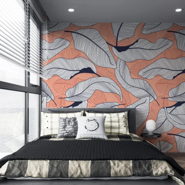 Bold Banana Leaves Wallpaper - Colorful Tropical Wall Mural - Summer Decor Home Inspo - Urban Jungle Theme - Living Room & Bedroom Bold Banana Leaves Wallpaper - Colorful Tropical Wall Mural - Summer Decor Home Inspo - Urban Jungle Theme - Living Room & Bedroom