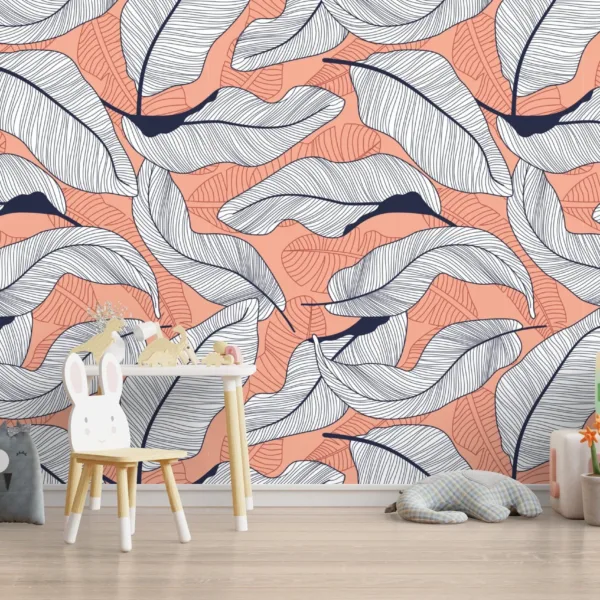 Bold Banana Leaves Wallpaper - Colorful Tropical Wall Mural - Summer Decor Home Inspo - Urban Jungle Theme - Living Room & Bedroom Bold Banana Leaves Wallpaper - Colorful Tropical Wall Mural - Summer Decor Home Inspo - Urban Jungle Theme - Living Room & Bedroom