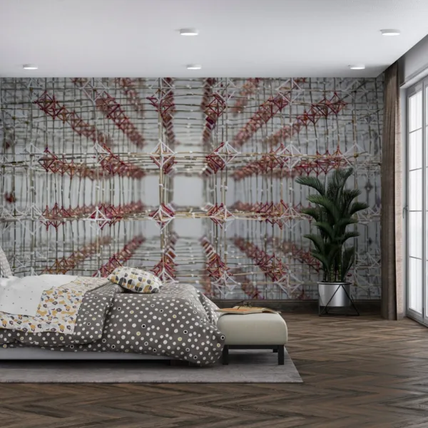 Abstract Geometric Wallpaper - 3D Mural - Neutral & Modern - Bedroom, Living Room, Dining Room & Office - Urban Art - Summer Decor Abstract Geometric Wallpaper - 3D Mural - Neutral & Modern - Bedroom, Living Room, Dining Room & Office - Urban Art - Summer Decor