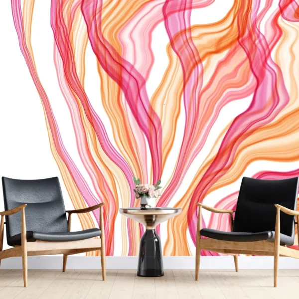 Pink Gold Alcohol Ink Fluid Art Wallpaper - Abstract & Modern Mural - 3D Illusion Marble - Kids Room, Living Room & Home Decor - Summer Decor Pink Gold Alcohol Ink Fluid Art Wallpaper - Abstract & Modern Mural - 3D Illusion Marble - Kids Room, Living Room & Home Decor - Summer Decor