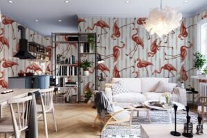 Mosaic Abstract Art Mural Wallpaper - Bold Colorful - Modern Home Decor - Bedroom, Dining, Home Office, Entryway - Summer Decor