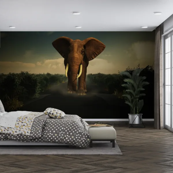 Elephant in the Room Wallpaper - Jungle & Safari Mural - Animal & Nature - Kids Room - Playroom Decor - Bedroom Decor Trends - Summer Decor Elephant in the Room Wallpaper - Jungle & Safari Mural - Animal & Nature - Kids Room - Playroom Decor - Bedroom Decor Trends - Summer Decor