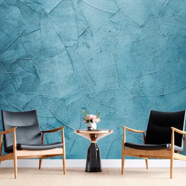 Modern Textured Blue Wallpaper - Contemporary Wall Decor for Bedroom, Living Room, or Office - Minimalist or Maximalist Interior Mural Modern Textured Blue Wallpaper - Contemporary Wall Decor for Bedroom, Living Room, or Office - Minimalist or Maximalist Interior Mural