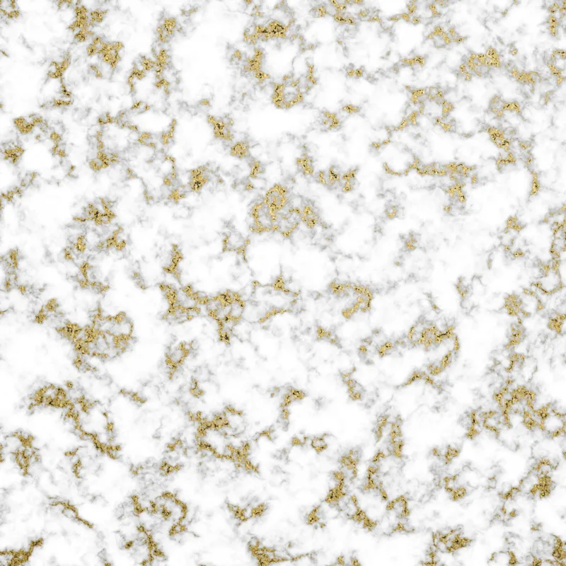 Modern Marble Wallpaper - White & Gold Mural - Airy & Bright - Luxury Wall Mural - Living Room, Bedroom, Dining Room Decor