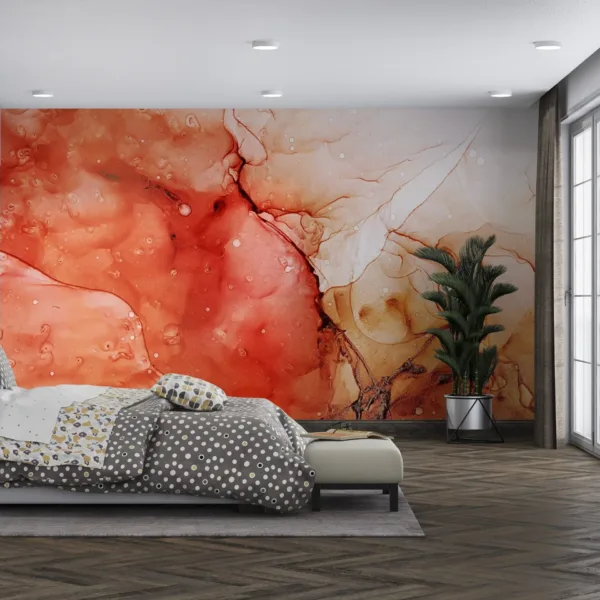 Abstract Watercolor Wallpaper - Contemporary & Fluid Mural - Vibrant & Cozy - Unique Shapes - Modern Home Decor - Summer Decor Abstract Watercolor Wallpaper - Contemporary & Fluid Mural - Vibrant & Cozy - Unique Shapes - Modern Home Decor - Summer Decor