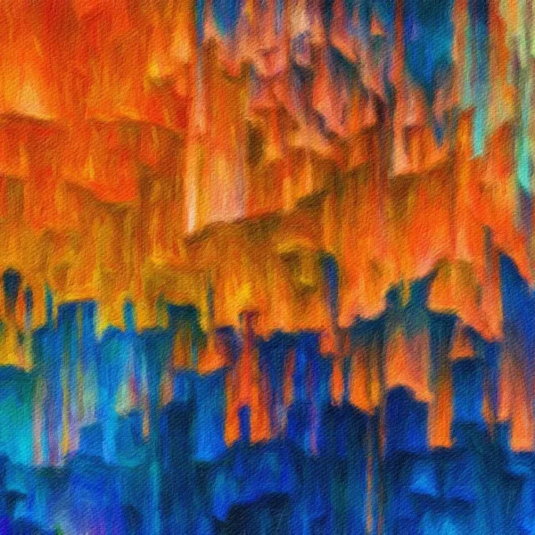 City Lights Wallpaper Mural - Abstract Mural - Colorful & Vibrant - Blue & Orange Tones - Contemporary & Modern Art - Entryway - Summer Decor City Lights Wallpaper Mural - Abstract Mural - Colorful & Vibrant - Blue & Orange Tones - Contemporary & Modern Art - Entryway - Summer Decor