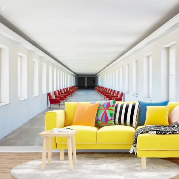 Minimalist Hallway Wallpaper - 3D Mural - Modern & Stylish - Bedroom, Living Room & Dining Room - Urban Art - Summer Decor Minimalist Hallway Wallpaper - 3D Mural - Modern & Stylish - Bedroom, Living Room & Dining Room - Urban Art - Summer Decor