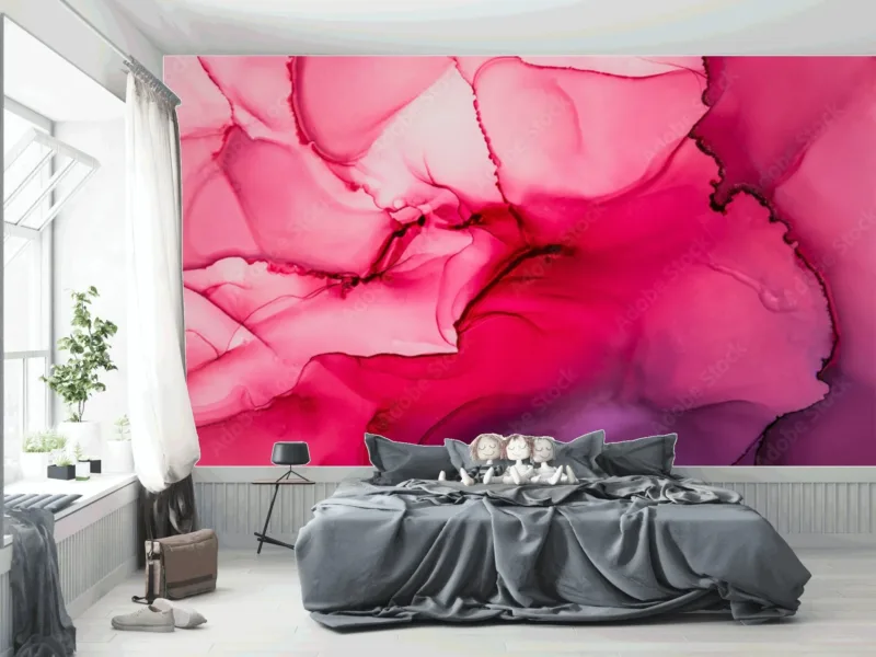 Pink Dream Wallpaper - Abstract &Amp;Amp; Fluid Mural - Relaxing &Amp;Amp; Soothing - Modern Home Decor - Summer Decor Pink Dream Wallpaper - Abstract & Fluid Mural - Relaxing & Soothing - Modern Home Decor - Summer Decor