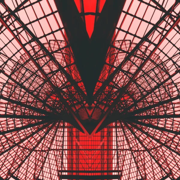 Abstract Industrial Staircase Wallpaper - Modern Red & White Wall Mural - Urban Loft Style - Dining Room, Living Room, Office Decor - Geometric Mural Abstract Industrial Staircase Wallpaper - Modern Red & White Wall Mural - Urban Loft Style - Dining Room, Living Room, Office Decor - Geometric Mural