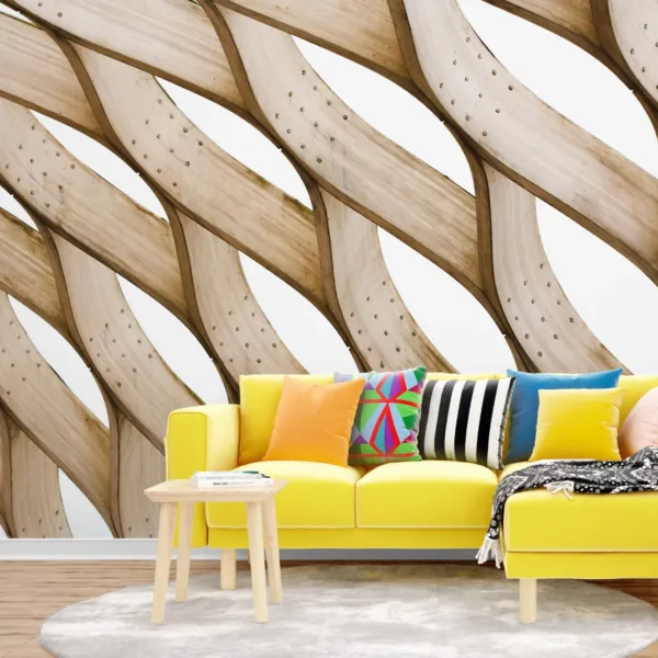 Gray Basket Weave Wood Wallpaper - Textured Wall Mural - Neutral & Versatile Mural - Living Room, Bedroom, Office Decor - Classic & Stylish Pattern Gray Basket Weave Wood Wallpaper - Textured Wall Mural - Neutral & Versatile Mural - Living Room, Bedroom, Office Decor - Classic & Stylish Pattern
