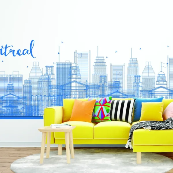 Montreal Skyline Wall Mural Wallpaper - Modern & Stylish Mural - Urban - Canada Cityscape - Bedroom, Living Room, Office Decor - Summer Decor Montreal Skyline Wall Mural Wallpaper - Modern & Stylish Mural - Urban - Canada Cityscape - Bedroom, Living Room, Office Decor - Summer Decor