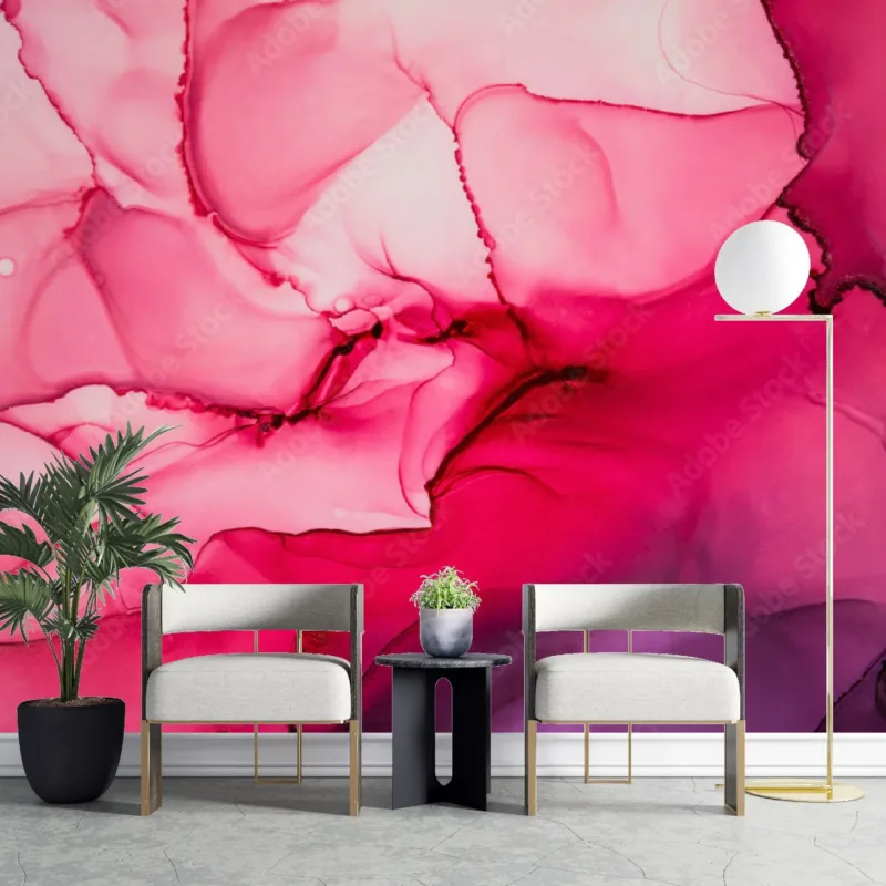 Pink Dream Wallpaper - Abstract &Amp; Fluid Mural - Relaxing &Amp; Soothing - Modern Home Decor - Summer Decor Pink Dream Wallpaper - Abstract & Fluid Mural - Relaxing & Soothing - Modern Home Decor - Summer Decor