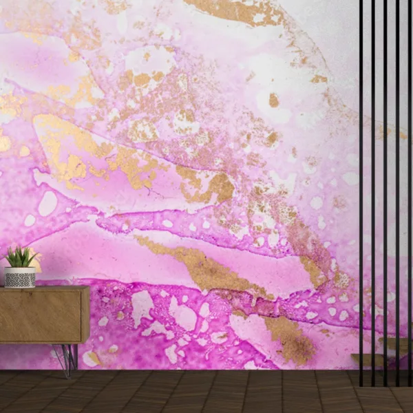 Pink & Gold Marble Wallpaper - Luxury Wall Murals - Home Decor & Interior Mural Trends - Modern Art - Summer Decor Pink & Gold Marble Wallpaper - Luxury Wall Murals - Home Decor & Interior Mural Trends - Modern Art - Summer Decor