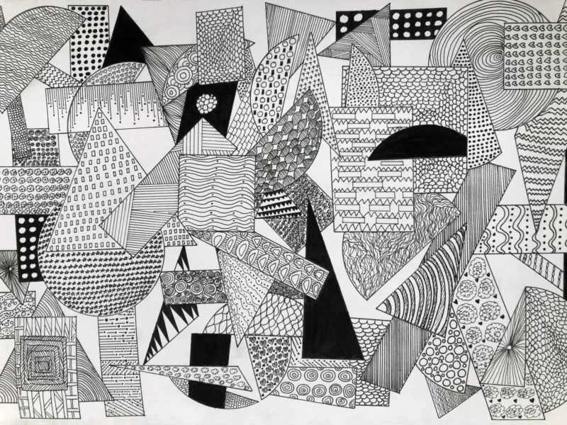 Hand-Drawn Doodle Wallpaper - Black &Amp; White Wall Mural - Whimsical &Amp; Versatile Mural - Living Room, Bedroom &Amp; Kids Room Decor Hand-Drawn Doodle Wallpaper - Black & White Wall Mural - Whimsical & Versatile Mural - Living Room, Bedroom & Kids Room Decor