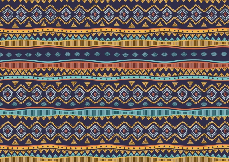 Bohemian Accent Wall Wallpaper - 3D Effect Wall Mural - Eclectic & Maximalist Decor - Living Room & Bedroom