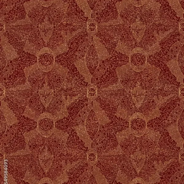 Hand-Drawn Unique Abstract Seamless Gold Ornament Wallpaper – Deep Red Paper Texture Hand-Drawn Unique Abstract Seamless Gold Ornament Wallpaper – Deep Red Paper Texture