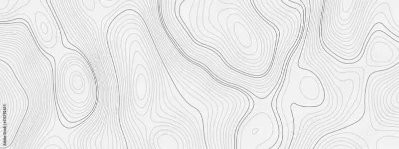 Abstract Wave Curved Lines Wallpaper – Topographic Contour Design