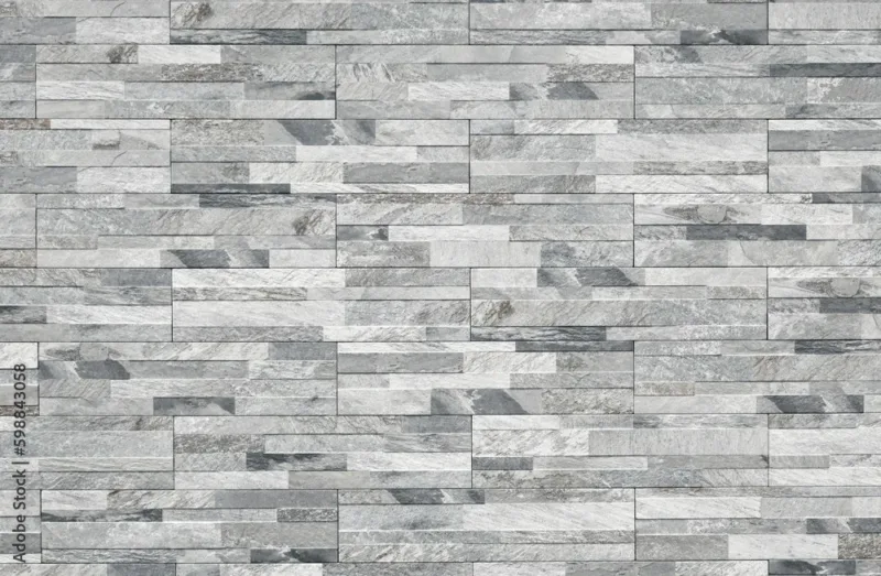 Stoneware Paneling Wall – Shades of Gray and Black Wallpaper