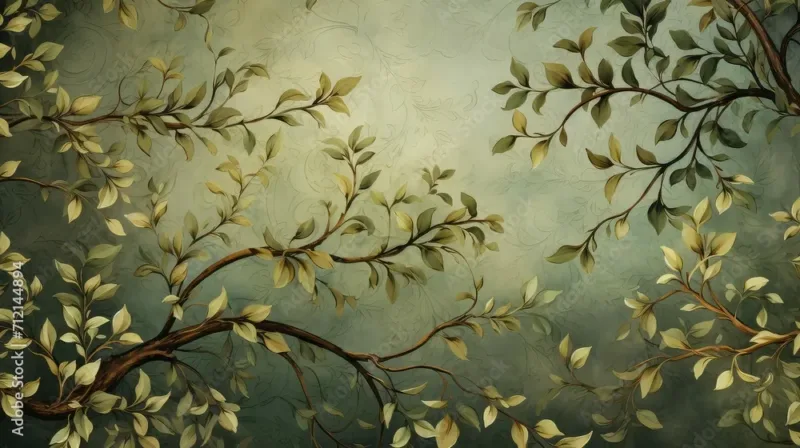 Ornament Wallpaper – Vintage Floral Abstract Modern Design