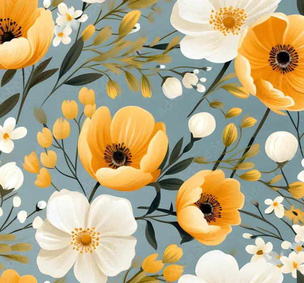 Floral Wallpaper – Abstract Graphic Pattern Design for Creative Spaces Floral Wallpaper – Abstract Graphic Pattern Design for Creative Spaces