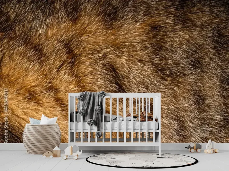 Spotted Cat Hair Texture Wallpaper – Macro Closeup Design for Unique Interiors