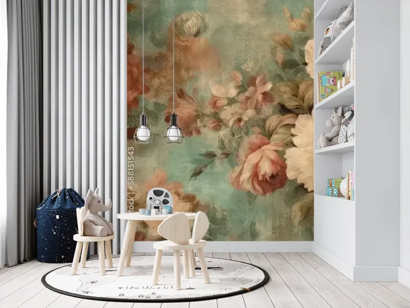 Vintage Floral Wallpaper – Rustic Background For Charming Interiors Vintage Floral Wallpaper – Rustic Background for Charming Interiors
