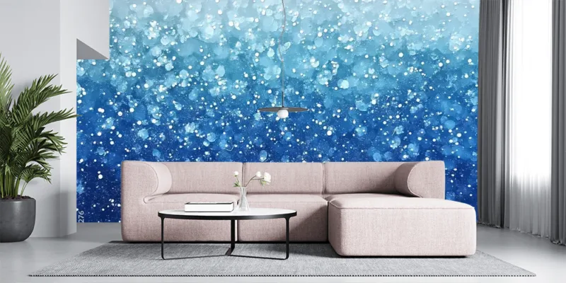 Abstract Art Blue Wallpaper – Vibrant Background for Modern Spaces