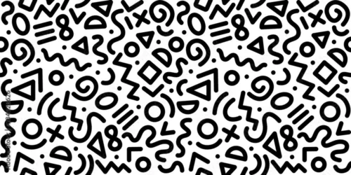 Geometric Abstract Pattern Wallpaper – Multicolor Seamless Modern Pattern for Living Room and Kids Rooms