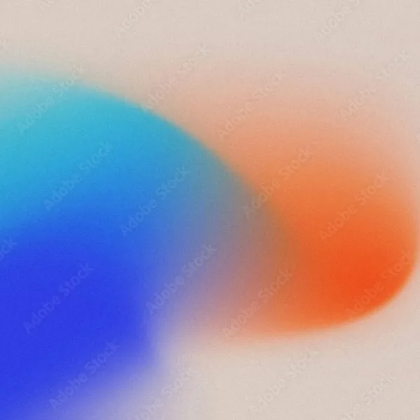 Contemporary Abstract Wallpaper Mural – Blue Orange Beige Gradient Modern Art for Bedroom Walls