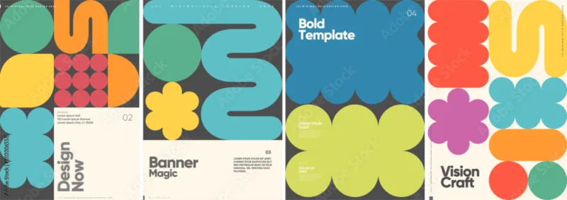 Seamless 3D Geometric Pattern Wallpaper – Modern Colorful Shapes for Living Room, Bedroom, or Office Walls