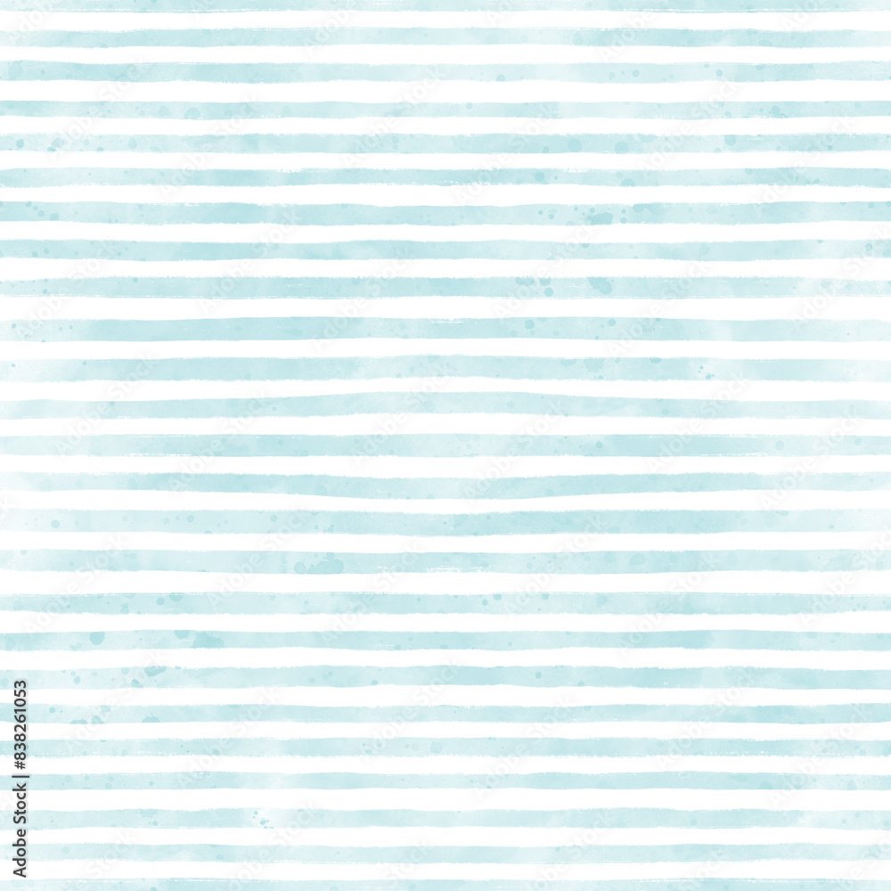 Kids Wallpaper – Seamless Watercolor Stripes for Artistic Touch in Children's Rooms