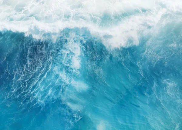 An aerial view of seascape. Top down.Ocean wave on coastline. Panoramic nature wallpaper. Generative ai An aerial view of seascape. Top down.Ocean wave on coastline. Panoramic nature wallpaper. Generative ai